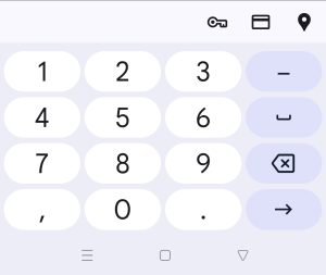 teclado numérico Android para input type number, inputmode numeric, decimal